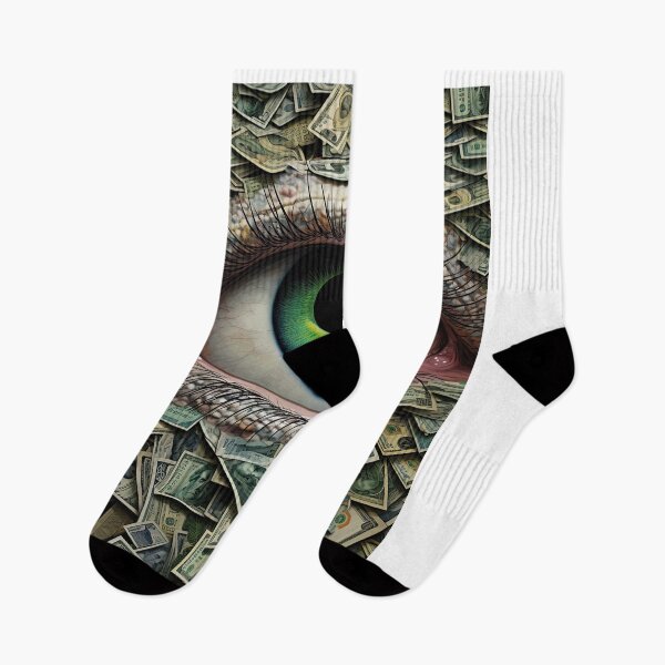 Item preview, Vintage Surrealism the Eye and Dollars designed and sold by WartonnoArt.