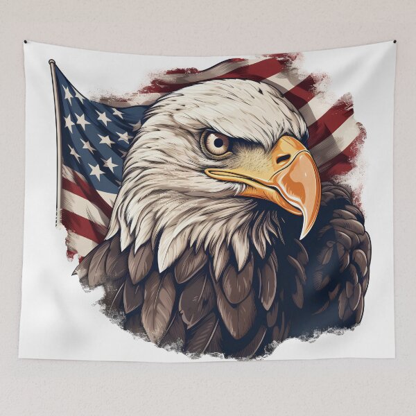 Item preview, patriotic american flag print designed and sold by dcrc.