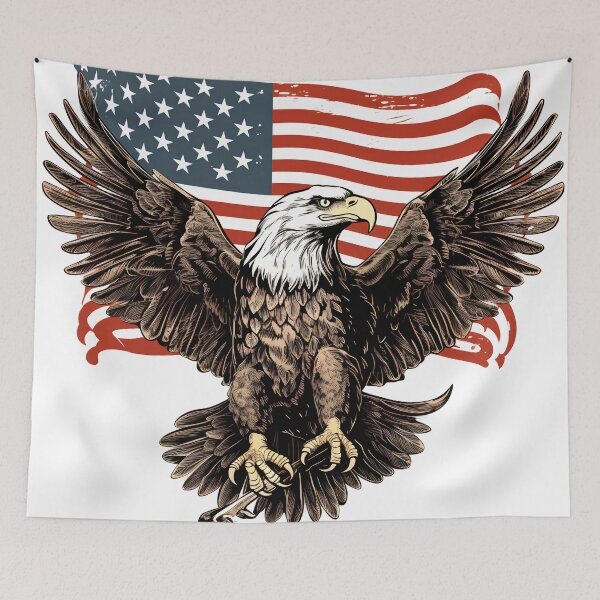 Item preview, patriotic american flag print designed and sold by dcrc.