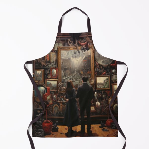 Item preview, Victorian Man And Woman In A Museum And Gallery Victorian Inspired Art designed and sold by CDC40.