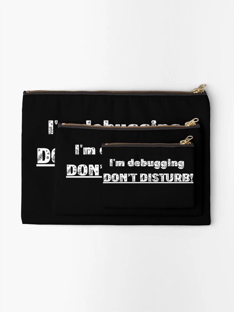 Thumbnail 2 of 4, Zipper Pouch, Programmer's Humor designed and sold by RANDOMNESS.