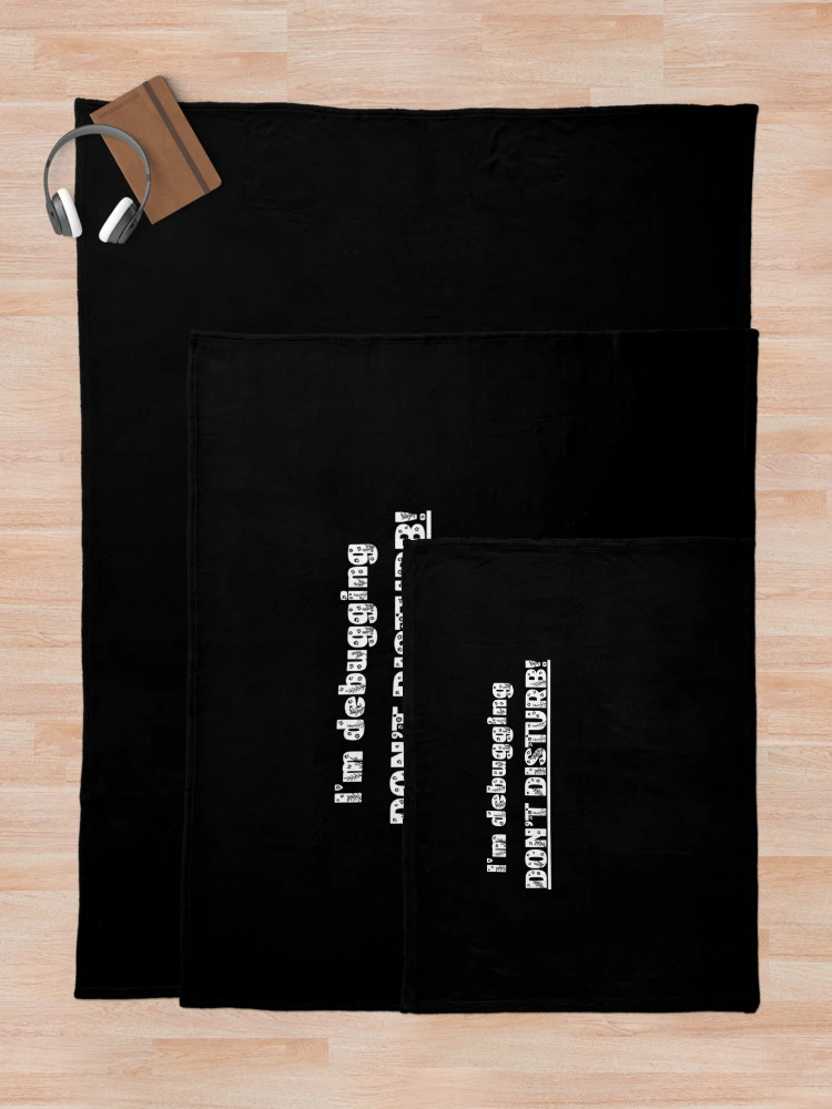 Thumbnail 5 of 6, Throw Blanket, Programmer's Humor designed and sold by RANDOMNESS.