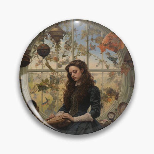Item preview, Victorian Woman In A Museum And Gallery Victorian Inspired Art  designed and sold by CDC40.