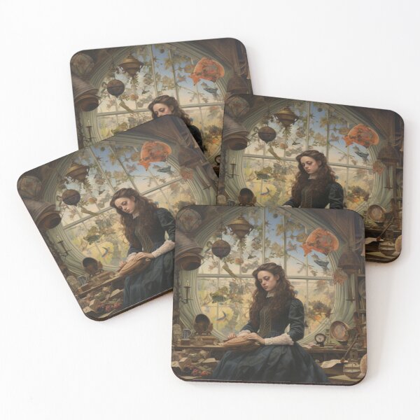 Item preview, Victorian Woman In A Museum And Gallery Victorian Inspired Art  designed and sold by CDC40.