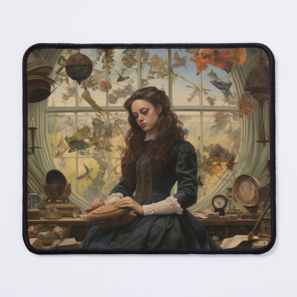 Item preview, Victorian Woman In A Museum And Gallery Victorian Inspired Art  designed and sold by CDC40.