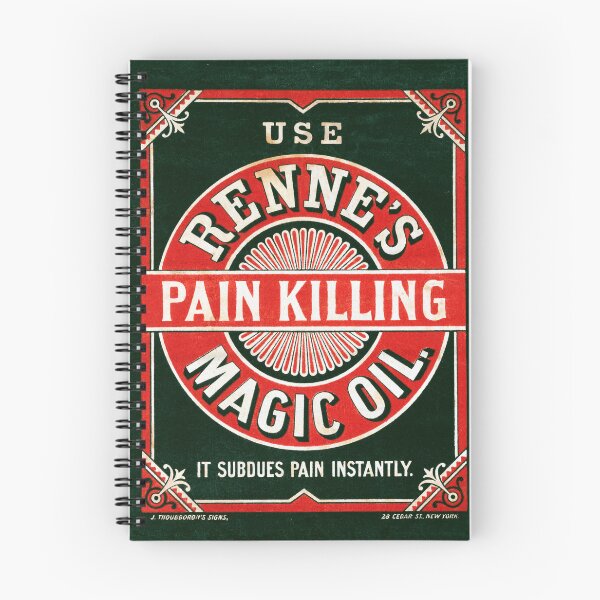 Item preview, STK501689A-Vintage ad for Renne's pain killing magic oil designed and sold by StocktrekImages.
