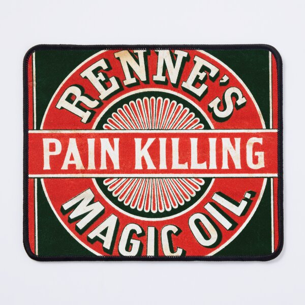 Item preview, STK501689A-Vintage ad for Renne's pain killing magic oil designed and sold by StocktrekImages.
