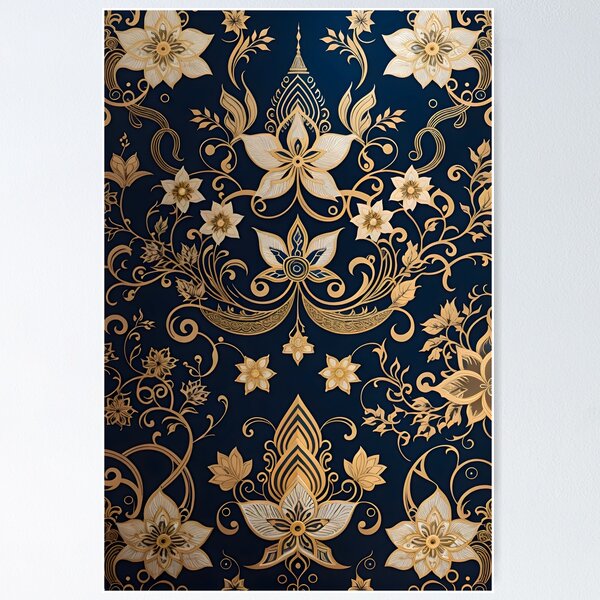Item preview, Golden Petal Elegance designed and sold by MobizArt.