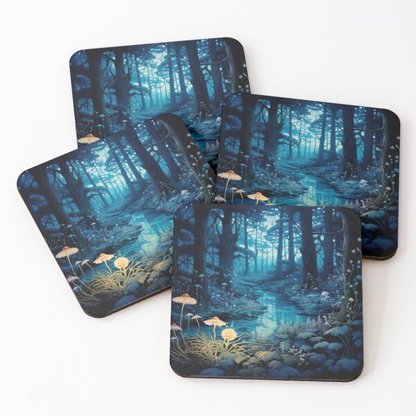 Item preview, Victorian Bioluminescent Magical Fantasy Forest Victorian Inspired Art  designed and sold by CDC40.
