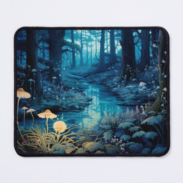 Item preview, Victorian Bioluminescent Magical Fantasy Forest Victorian Inspired Art  designed and sold by CDC40.