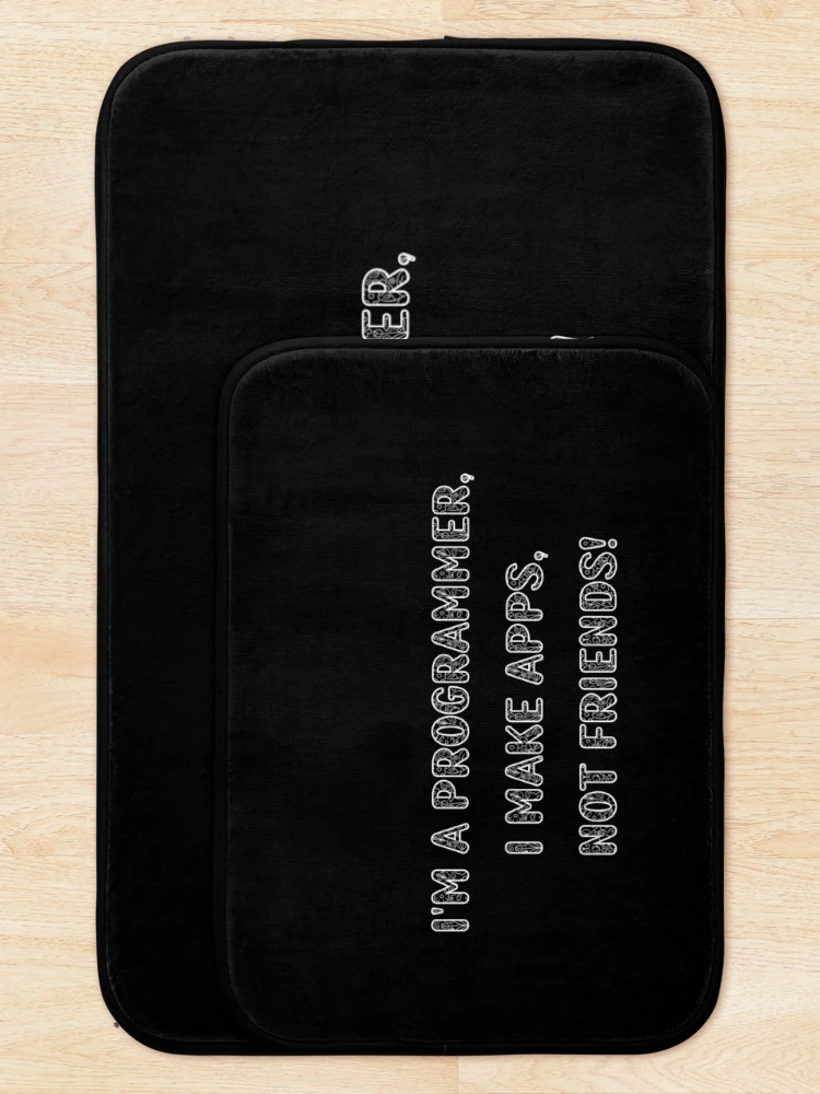 Thumbnail 5 of 6, Bath Mat, Programming Joke designed and sold by RANDOMNESS.