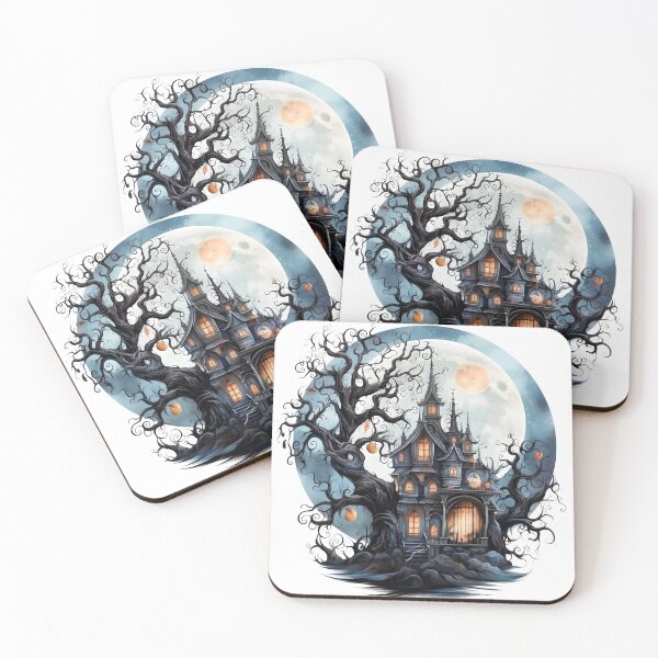 Item preview, Halloween House, Spooky, Scary, Horror, Vintage Style, designed and sold by whiteraven-shop.