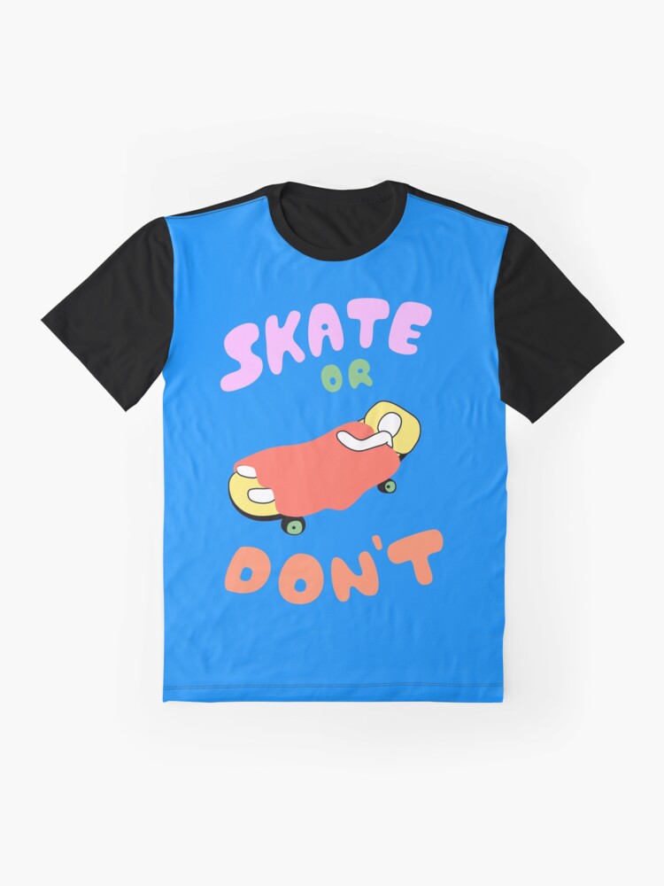 Thumbnail 4 von 5, Grafik T-Shirt, skaten oder nicht designt und verkauft von sixsixninenine.