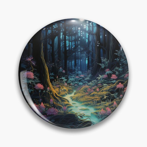 Item preview, Victorian Bioluminescent Magical Fantasy Forest Victorian Inspired Art  designed and sold by CDC40.