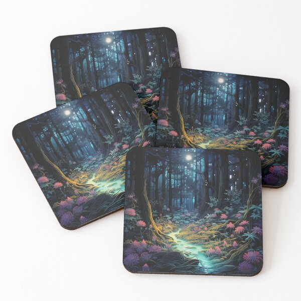 Item preview, Victorian Bioluminescent Magical Fantasy Forest Victorian Inspired Art  designed and sold by CDC40.