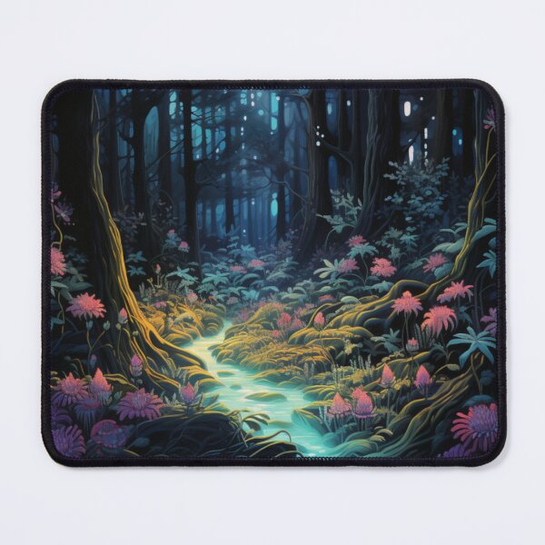 Item preview, Victorian Bioluminescent Magical Fantasy Forest Victorian Inspired Art designed and sold by CDC40.