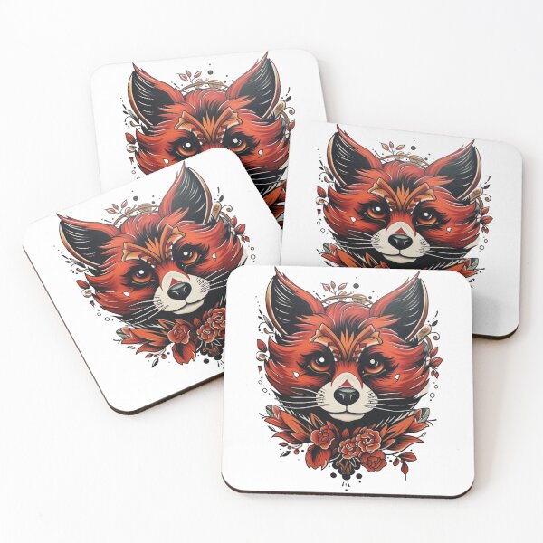 Item preview, Jerry Style Red Panda Flowers  designed and sold by ArtFromBeyond.