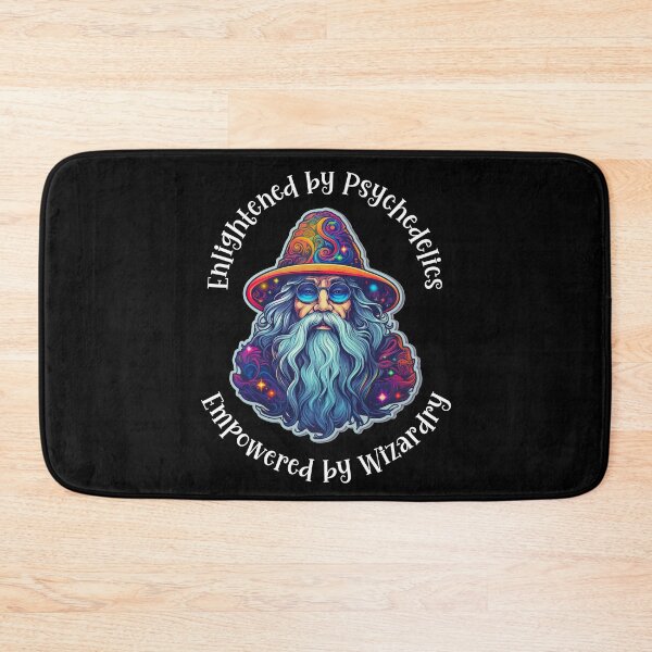 Item preview, Enlightened by Psychedelics, Empowered by Wizardry - White Text designed and sold by LMBoutique.