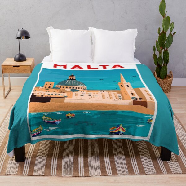 Item preview,  MALTA : Vintage Travel and Tourism  Advertising Poster Print designed and sold by posterbobs.
