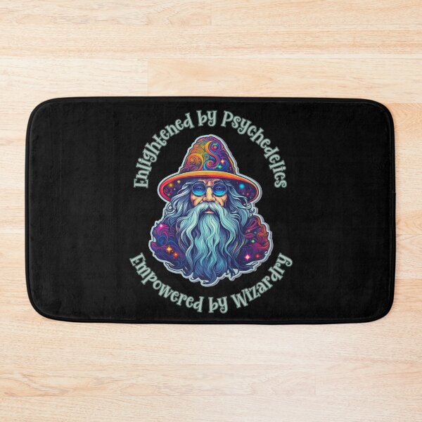 Item preview, Enlightened by Psychedelics, Empowered by Wizardry - Light Blue Text designed and sold by LMBoutique.