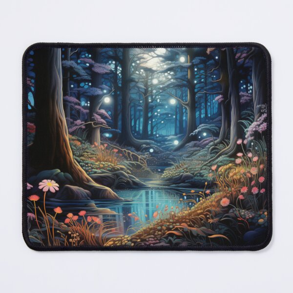 Item preview, Victorian Bioluminescent Magical Fantasy Forest Victorian Inspired Art  designed and sold by CDC40.