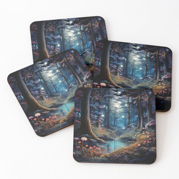 Item preview, Victorian Bioluminescent Magical Fantasy Forest Victorian Inspired Art  designed and sold by CDC40.