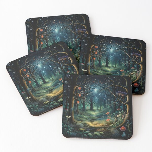 Item preview, Victorian Bioluminescent Magical Fantasy Forest Victorian Inspired Art  designed and sold by CDC40.