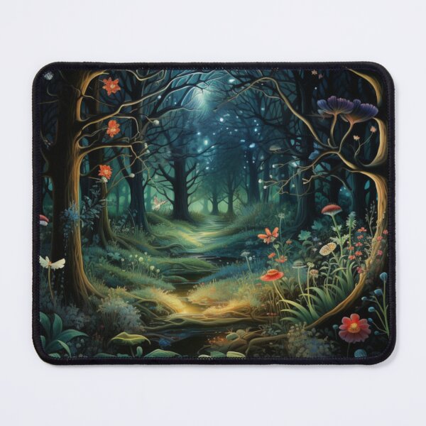 Item preview, Victorian Bioluminescent Magical Fantasy Forest Victorian Inspired Art  designed and sold by CDC40.