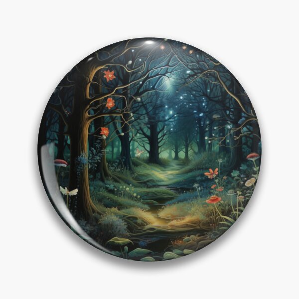 Item preview, Victorian Bioluminescent Magical Fantasy Forest Victorian Inspired Art  designed and sold by CDC40.