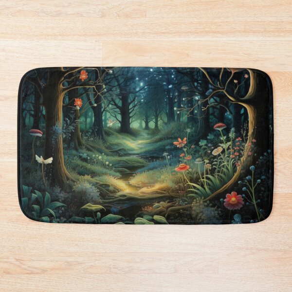 Item preview, Victorian Bioluminescent Magical Fantasy Forest Victorian Inspired Art  designed and sold by CDC40.