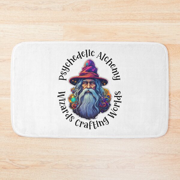 Item preview, Psychedelic Alchemy, Wizards Crafting Worlds - Black Text designed and sold by LMBoutique.