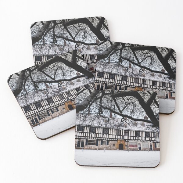 Item preview, St Williams College after snow framed by trees  designed and sold by bailey-cooper.
