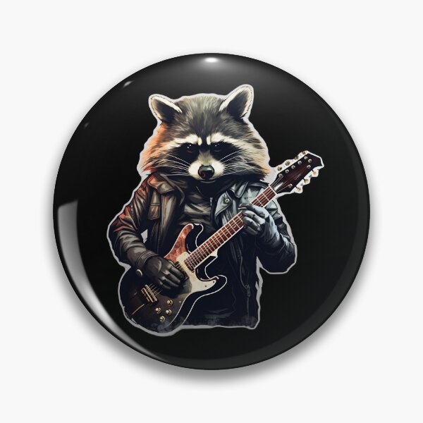 Item preview, Metalhead raccoon designed and sold by AngelinaBezm.
