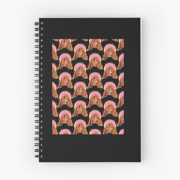 Item preview, Beyo Queenbee Singer Pattern Portrait Illustration Beige Neon Top designed and sold by PriyankaHanse.