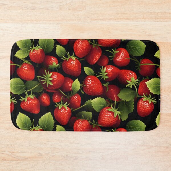 Item preview, Realistic Strawberry Pattern Art designed and sold by RibbitFans101.