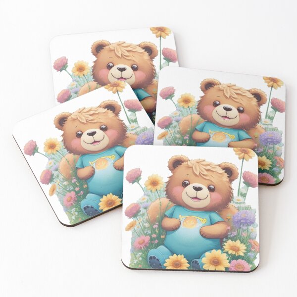 Item preview, Cute bear with flowers designed and sold by Tandilia Store.