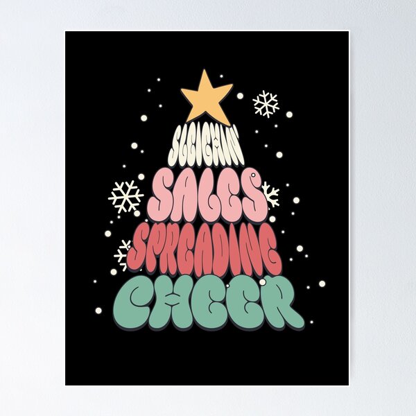 Item preview, Sleighin' Sales, Spreading Cheer Christmas T-Shirt designed and sold by WildWoodWaver.