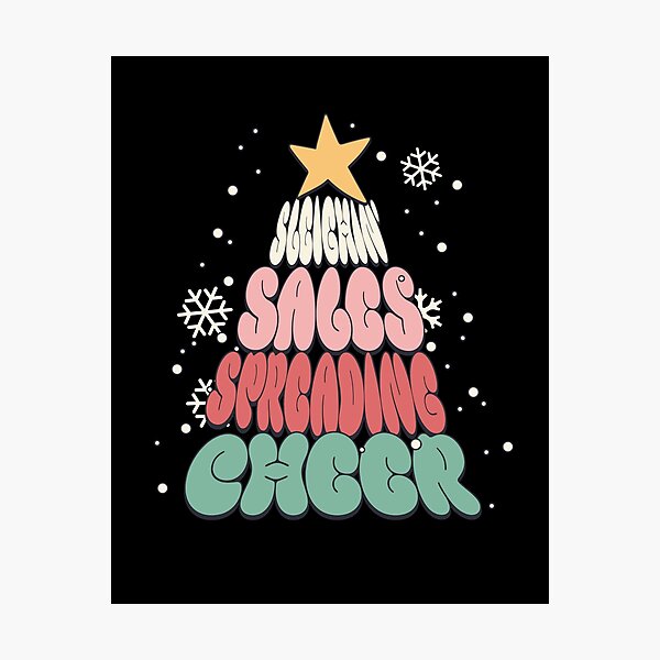 Item preview, Sleighin' Sales, Spreading Cheer Christmas T-Shirt designed and sold by WildWoodWaver.