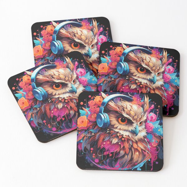 Item preview, The Owl DJ Groovy designed and sold by TheFrenchVegan.