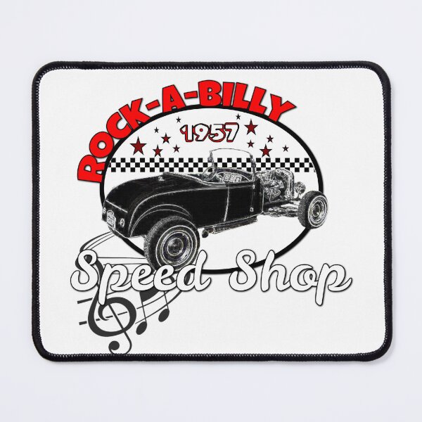 Item preview, Rockabilly Model A Rat Rod Speed Shop 1957 designed and sold by BubbaCommerce.