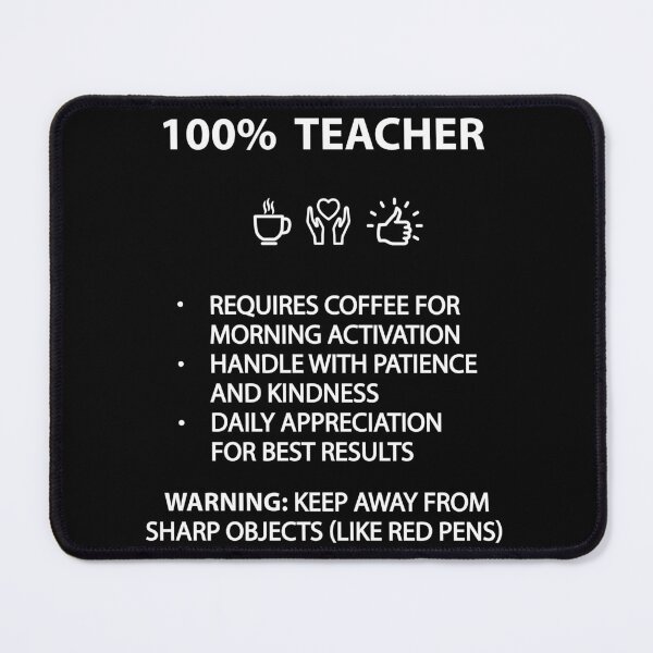 Item preview, teacher certified care instructions cool funny designed and sold by shaderepublic.