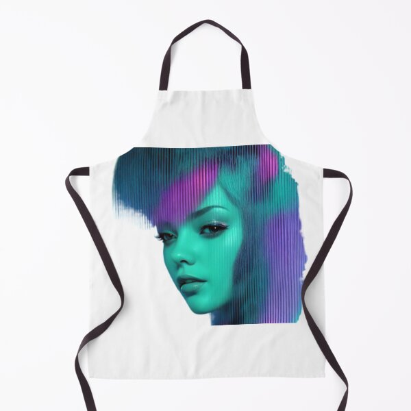 Item preview, Colourful fantasy face of a young girl on a transparent background  designed and sold by AlfredSSikula.