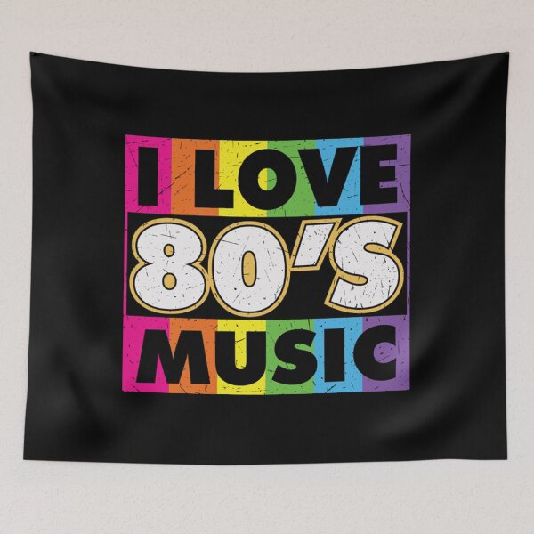 Item preview, Cool Looking I love 80's music lover  designed and sold by elijaholiv.
