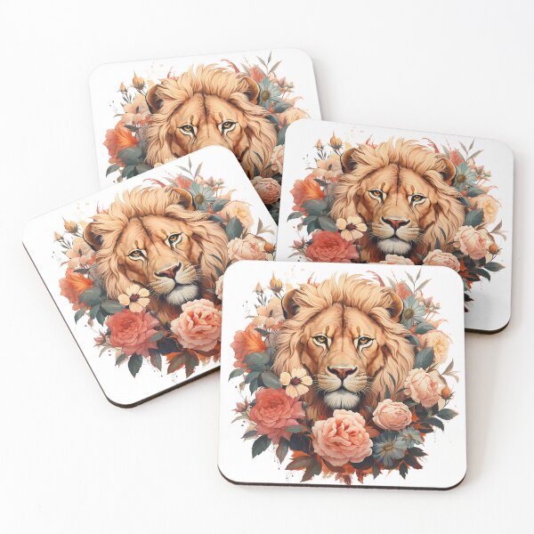 Item preview, Vintage Botanical Illustration lion design. Incredibly unique lion design of phone cases and t-shirts designed and sold by 1stickerworld.