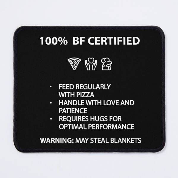 Item preview, boyfriend certified care instructions cool funny designed and sold by shaderepublic.