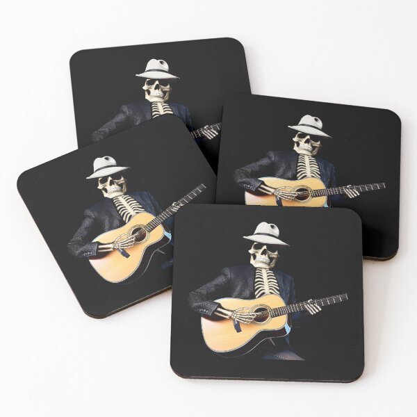 Item preview, Skeleton Playing the Guitar, Funny Halloween Skeleton Guitar shirt designed and sold by Danicus666.