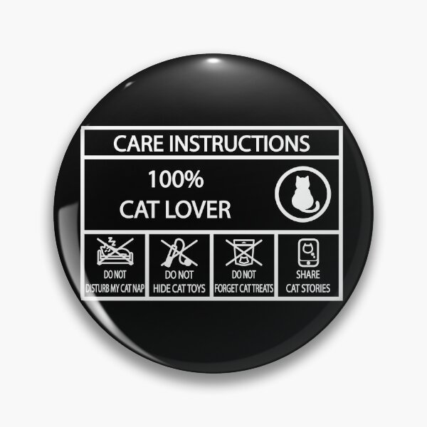 Item preview, cat lover care instructions cool funny designed and sold by shaderepublic.