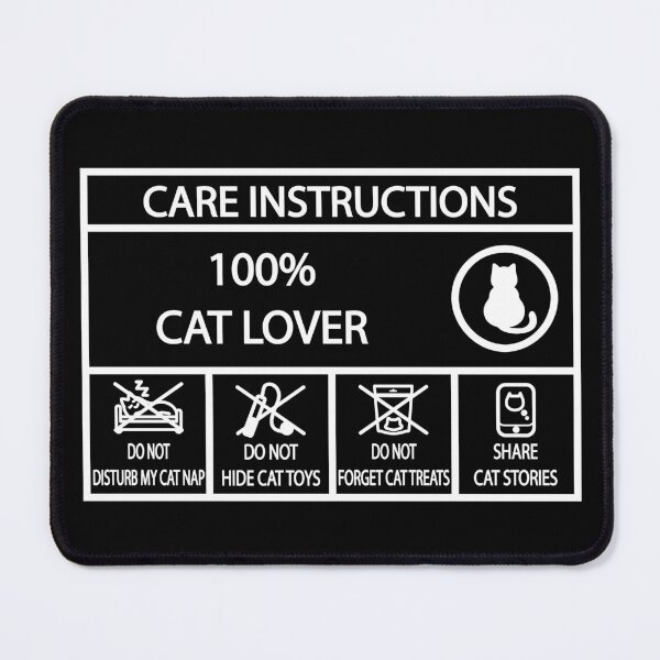Item preview, cat lover care instructions cool funny designed and sold by shaderepublic.