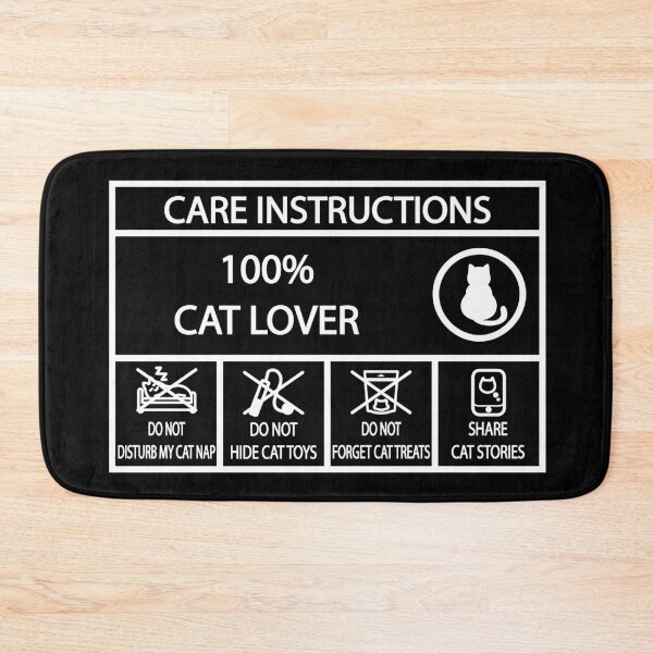Item preview, cat lover care instructions cool funny designed and sold by shaderepublic.