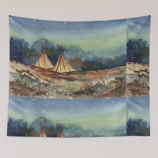 Item preview, Camping Under The Stars designed and sold by Mugdha Kakade Studio.